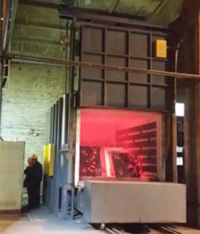 马钢股份重机公司铸钢分厂可倾式台车固溶炉